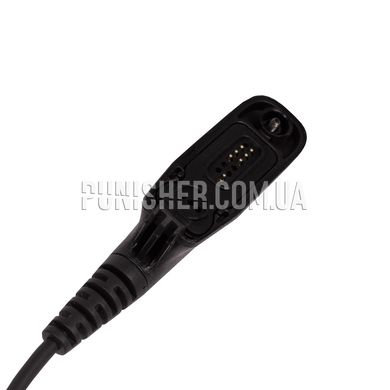 Thales Speaker Microphone headset for Motorola DP4400 (Used), Black