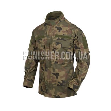 Helikon-Tex CPU Shirt - Polycotton Ripstop PL Woodland, Camouflage, Small Regular