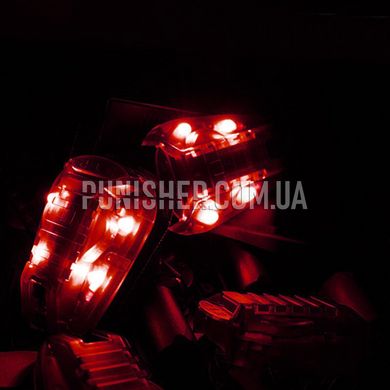 FMA PIM HEL-STAR 6 Helmet Light with Shock Sensor, DE, White, IR, Red