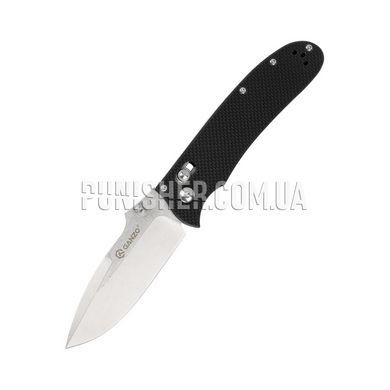 Ganzo D704 (D2 Steel) Folding Knife, Black, Knife, Folding, Smooth