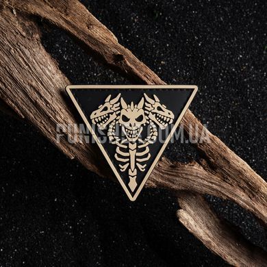 Bone Group dragon patch, Black, PVC, No