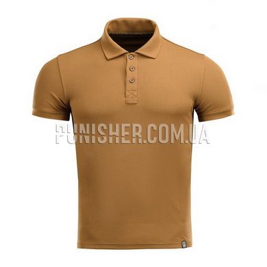 M-Tac Polyester Coyote Polo Shirt, Coyote Brown, Large