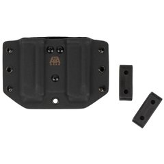 Паучер ATA Gear Double Pouch ver. 1 для магазину ПМ/ПМР/ПМ-Т, Чорний, 2, Петля, ПМ, На пояс, 9mm, Kydex