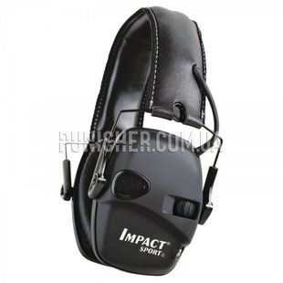 Активні навушники Howard Impact Sport Earmuff Tactical Black, Чорний, Активні, 22