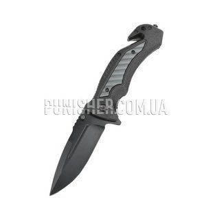 Ganzo G628 Folding Knife, Grey/Black, Knife, Folding, Smooth