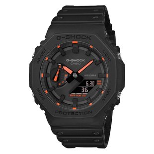 Casio G-Shock GA-2100-1A4ER Watch, Black, Alarm, Date, Day of the week, Month, World time, Stopwatch, Timer, Sports watches