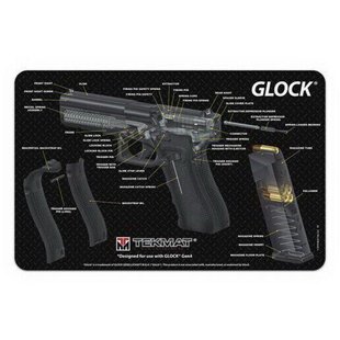 Килимок TekMat для чищення зброї Glock, Чорний