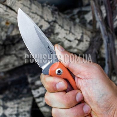 Нож Ruike Hornet F815, Оранжевый, Нож, С фиксированным лезвием, Гладкая