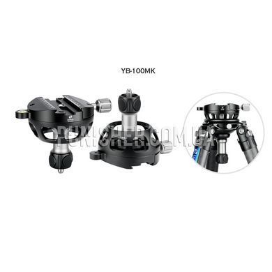 Полусферическая головка Leofoto YB-100MK 100 мм, Черный, Шаровая головка