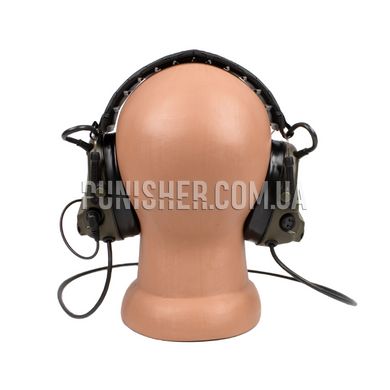 Активна гарнітура Peltor Сomtac III headset DUAL, Olive, З наголів'єм, 23, Comtac III, 2xAAA, Dual
