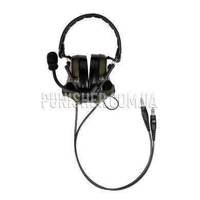 Активная гарнитура Peltor Сomtac III headset DUAL, Olive, С оголовьем, 23, Comtac III, 2xAAA, Dual