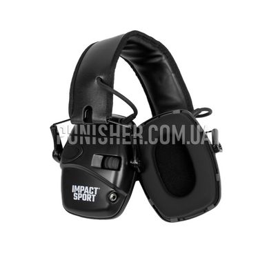 Активні навушники Howard Impact Sport Earmuff Tactical Black, Чорний, Активні, 22