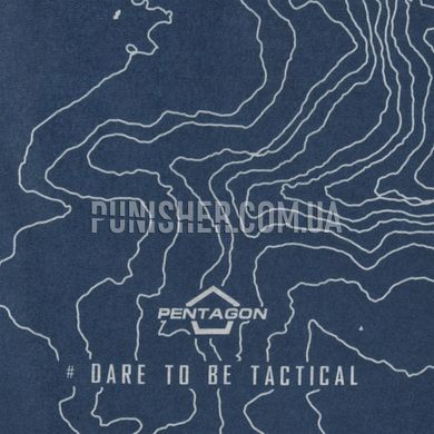 Бафф Pentagon Skiron "Topographic Map", Navy Blue, Универсальный