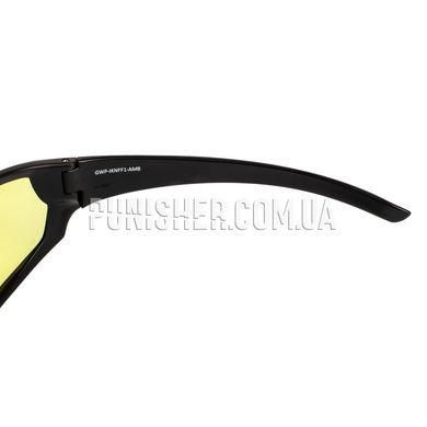 Балістичні окуляри Walker’s IKON Carbine Glasses з бурштиновими лінзами, Чорний, Бурштиновий, Окуляри