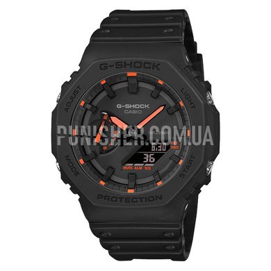 Годинник Casio G-Shock GA-2100-1A4ER, Чорний, Будильник, Дата, День тижня, Місяць, Світовий час, Секундомір, Таймер, Спортивний годинник