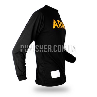 Кофта с длинным рукавом US ARMY APFU T-Shirt Long Sleeve Physical Fit, Черный, Large