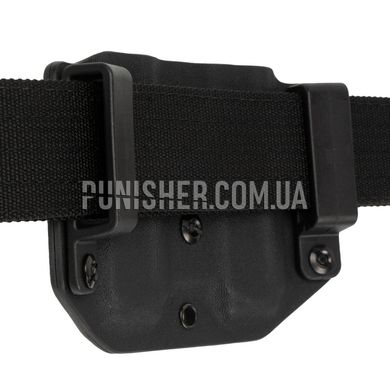ATA Gear Double Pouch Ver.1 For PM/PMR/PM-T Magazine, Black, 2, Belt loop, ПМ, For belt, 9mm, Kydex