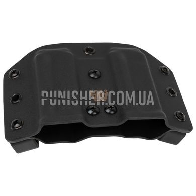 Паучер ATA Gear Double Pouch ver. 1 для магазина ПМ/ПМР/ПМ-Т, Черный, 2, Петля, ПМ, На пояс, 9mm, Kydex
