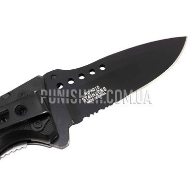 Складной нож Master USA MU-A010 Spring Assisted Knife, Черный, Нож, Складной, Полусеррейтор