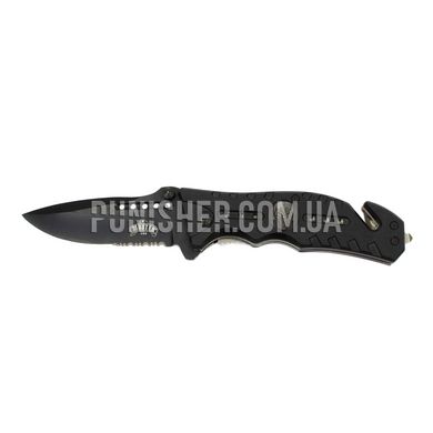 Складаний ніж Master USA MU-A010 Spring Assisted Knife, Чорний, Ніж, Складаний, Напівсерейтор