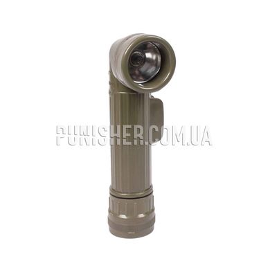 Fulton MX-991/U Military Angle-head Flashlight (Used), Olive, Flashlight, Battery