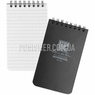 Всепогодный блокнот Rite In The Rain Universal №735 Top Spiral Notebook, Черный, Блокнот
