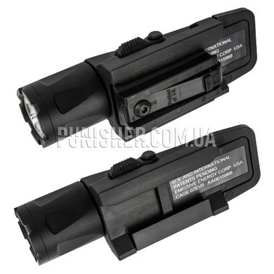 Збройовий ліхтар InForce WML White/IR 400 lumens Gen 3 з адаптером Ops-Core на рейку шолома, Чорний, Ліхтар, Білий, Інфрачервоний, 400