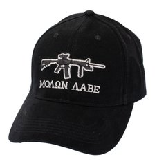 Бейсболка Rothco Molon Labe Deluxe Low Profile Cap, Чорний, Універсальний