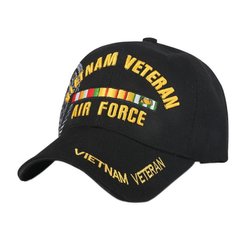 Бейсболка Vietnam Veteran, Черный, Универсальный