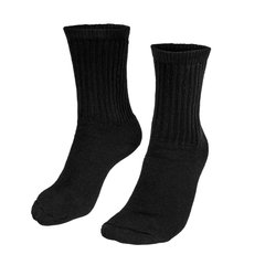 Rothco Athletic Crew Socks, Black, 9-11 US, Demi-season