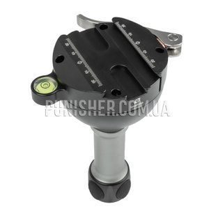 Leofoto YB-75LC Half Ball Adapter with Handle for 75mm Bowl, Black, Ball head
