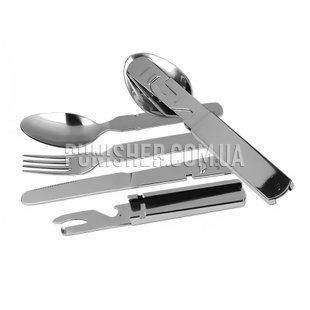 Столовый набор Helikon-Tex KFS Set BW - Stainless Steel, Серебристый, Столовые приборы