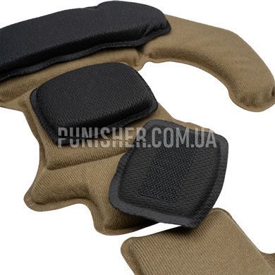 ACM GEN2 Protective Pads and Suspension System Kit for FAST, MICH, Wendy Helmets, Coyote Brown, Protective pillow