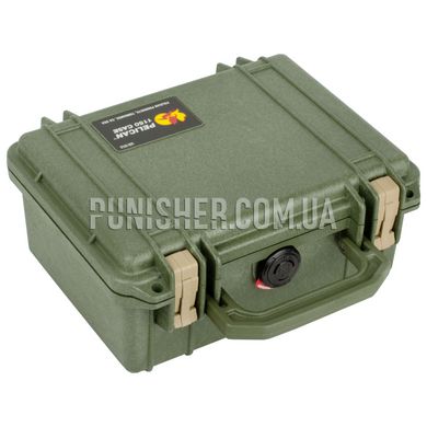 Pelican 1150 Protector Case, Olive Drab, Polypropylene, Yes