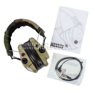 Активні навушники MSA Sordin Supreme Pro-X LED з підсвічуванням, Multicam, Активні, 25