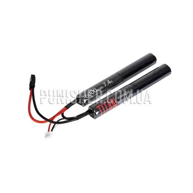 Titan Li-Ion 7.4v 6000mAh Nunchuck (Tamiya) Battery, Black