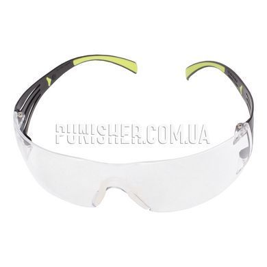 3M Peltor Sport SecureFit Safety Eyewear SF400 Clear Lens, Clear, Transparent, Goggles