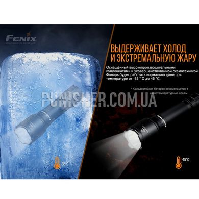 Fenix TK06 Flashlight, Black, Flashlight, Accumulator, Battery, White, 800