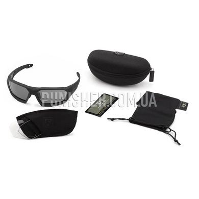 Revision ShadowStrike Ballistic Sunglasses, Black, Transparent, Smoky, Goggles