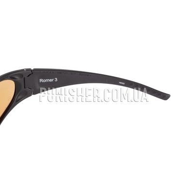 Комплект окулярів Wiley X Romer 3 із трьома лінзами, Чорний, Бурштиновий, Прозорий, Димчастий, Окуляри
