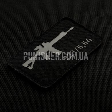 M-Tac AR-15 223/5,56 Laser Cut Patch, Black, Cordura, No