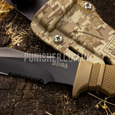 Emerson SOG M37-K Seal Pup Knife, AOR1, Knife, Fixed blade, Half-serreitor