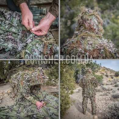 Пряжа Helikon-Tex для маскировочного костюма Ghillie, Woodland