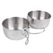 M-tac Stainless-Steel Mess Kit for 2 persons 2000000007533 photo 4