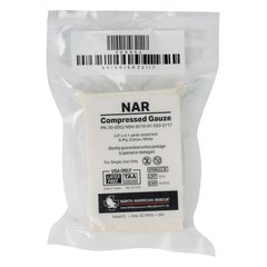 NAR Compressed Gauze, White, Gauze for wound packing