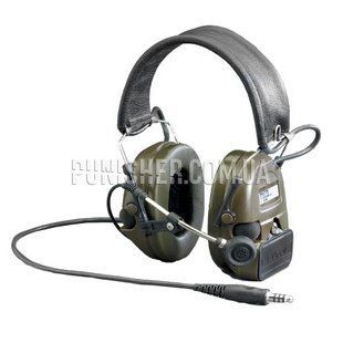 Активная гарнитура 3M Peltor Comtac I (Бывшее в употреблении), Olive, С оголовьем, 20, Comtac I, 2xAA