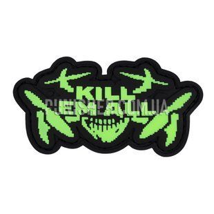 Патч Dead Souls Group Kill em all, Зелёный, ПВХ, Нет