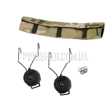 Адаптеры Z-Tac Tactical Helmet Rail Adapter Set для крепления гарнитуры MSA Sordin на шлем, Черный, Гарнитура, MSA Sordin, Адаптеры на шлем