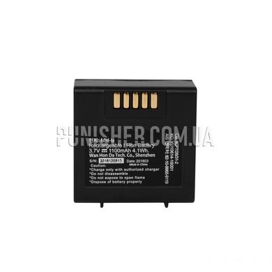 MOHOC Rechargeable Battery Li-Ion 1100mAh, Black, Accessories