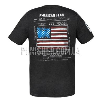 Nine Line Apparel American Flag Schematic T-Shirt, Black, Small